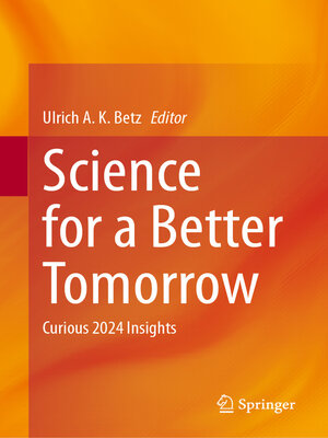cover image of Science for a Better Tomorrow